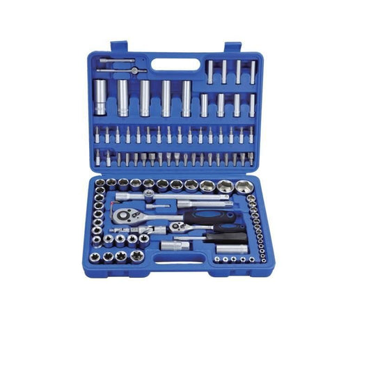 Trusa 108 piese tubulare cromate Chrome Vanadium