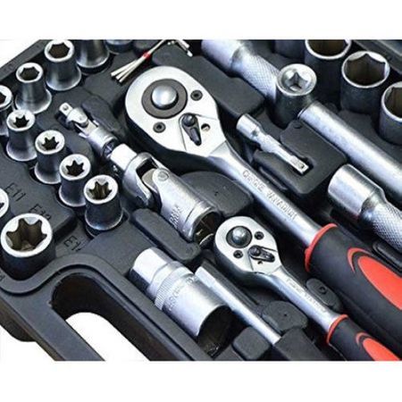 Trusa 108 piese tubulare cromate Chrome Vanadium