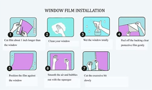 Set 2 x Folie geam vitrostatica 45 x 300 cm