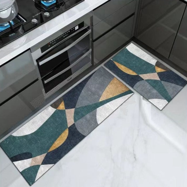 Set Pentru Baie 4 Piese + Set 2 x Covoare pentru Bucatarie