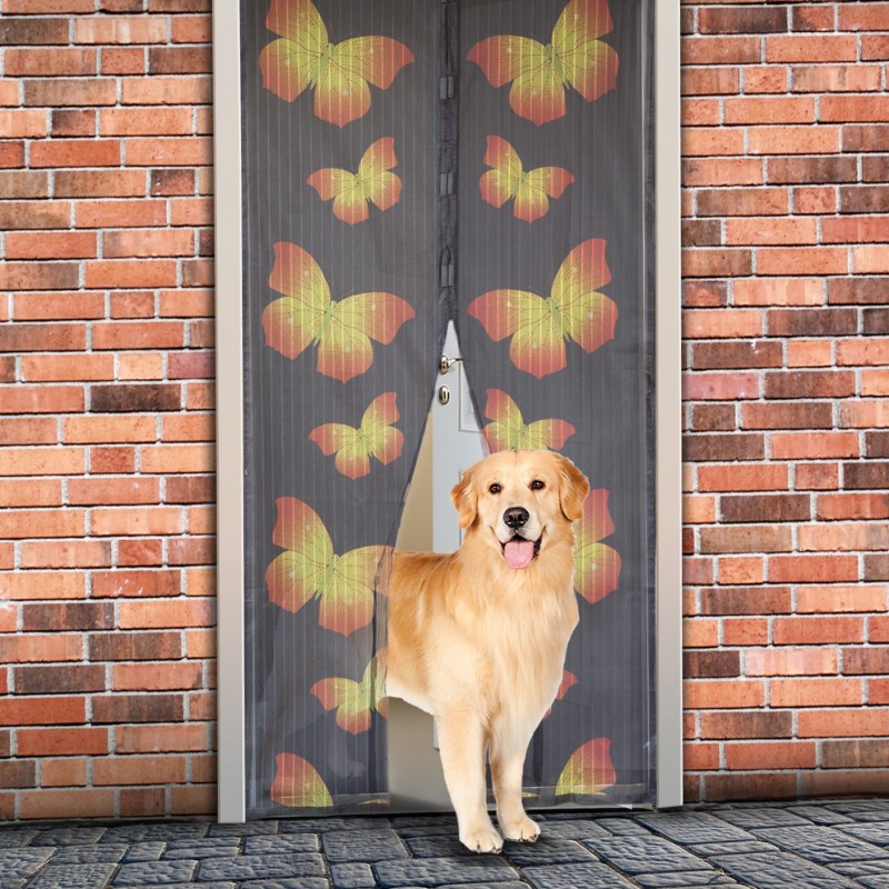 Perdea magnetica anti insecte 210 x 100 cm - model fluturi