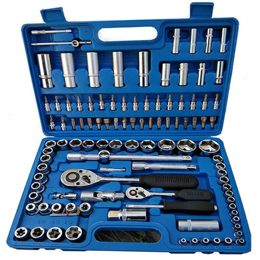 Trusa 108 piese tubulare cromate Chrome Vanadium