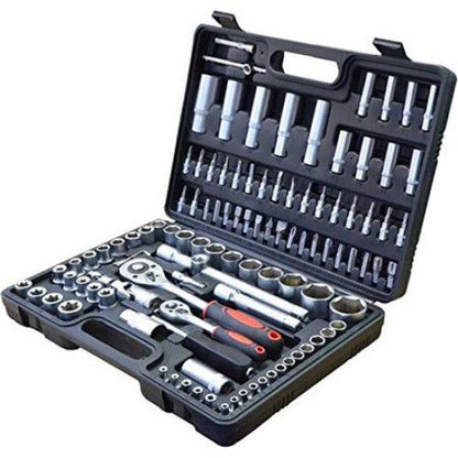 Trusa 108 piese tubulare cromate Chrome Vanadium