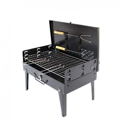 Gratar grill pliabil si portabil tip valiza cu accesorii incluse