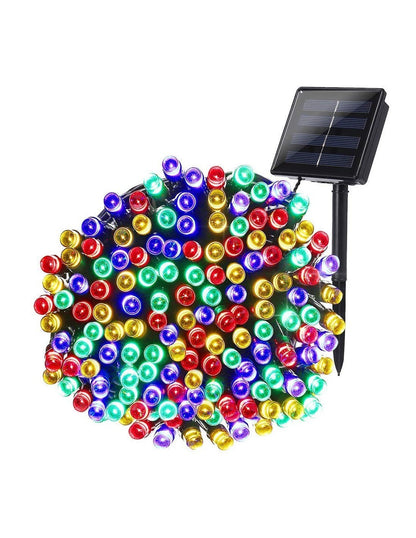 Set 2 x Decoratiune cu Incarcare Solara 100 LED, 10 Metri - Multicolor