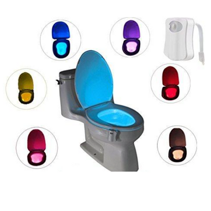 Set multicolor pentru baie: para dus, cap robinet, lampa toaleta