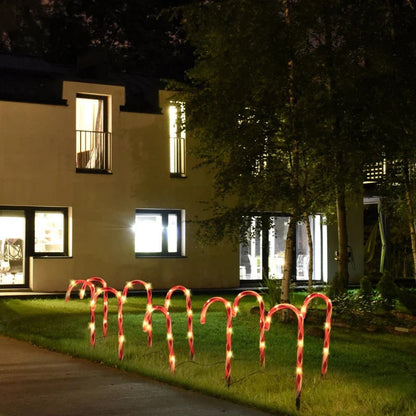 Decoratiune luminoasa, 5 acadele, incarcare solara, 40 cm