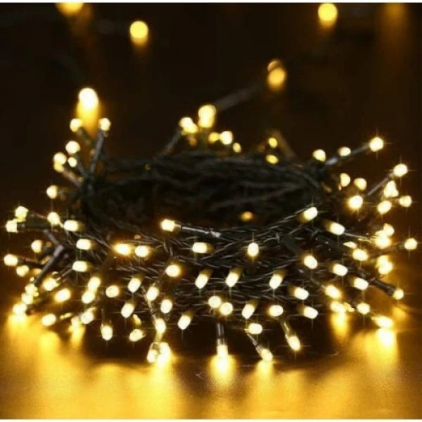 Set 2 x Decoratiune solara 30m 300 leduri - alb cald