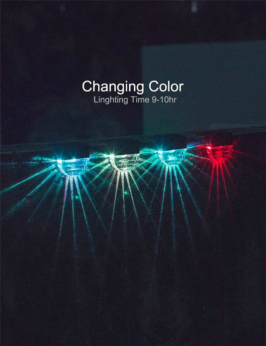 Set 2 x Lampa solara, lumina LED, 4 culori