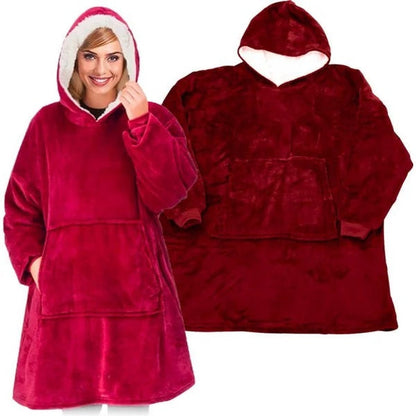 Lichidare de Stoc! Oferta 2 x Hanorac Patura cu Gluga si Maneci