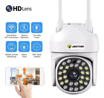 Set 3 x Camere de Supraveghere Video Jortan , 32 Leduri, Rotative, Infrarosu, Rezistanta la apa + 3 carduri 32GB