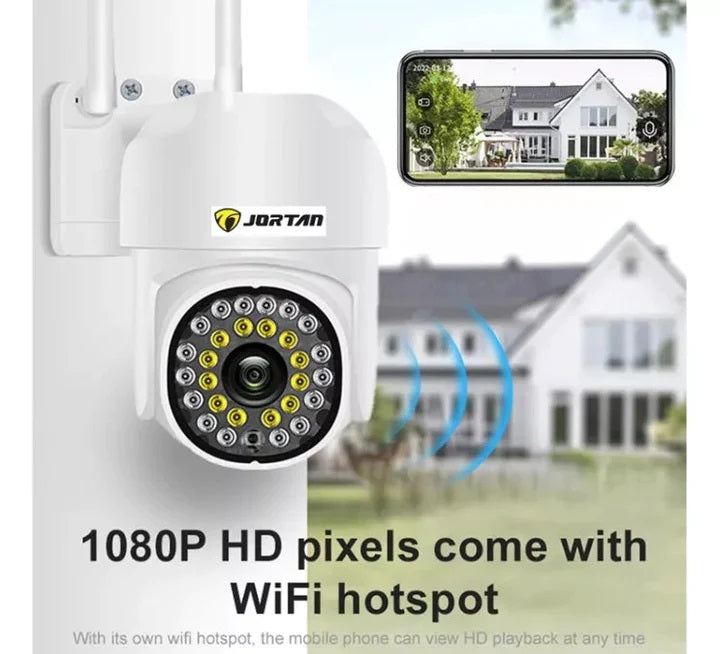 Set 3 x Camere de Supraveghere Video Jortan , 32 Leduri, Rotative, Infrarosu, Rezistanta la apa + 3 carduri 32GB