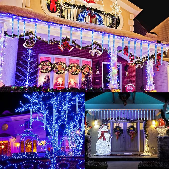 Decoratiune cu 8 turturi 20-30 cm, 36 LED, 3 metri