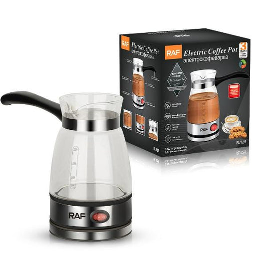 Cafetiera Electrica Raf cu Indicator Luminos, Oprire Automata, Putere 600W, Capacitate 500 ml