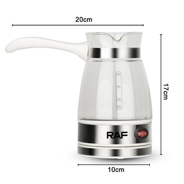 Cafetiera Electrica Raf cu Indicator Luminos, Oprire Automata, Putere 600W, Capacitate 500 ml