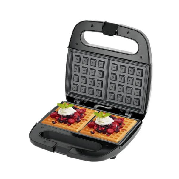 Aparat Electric pentru Gofre sau Vafe cu Indicator Luminos, Placa Dubla de Incalzire, 750W