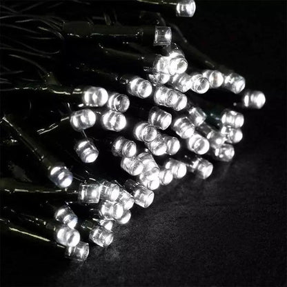 Lichidare de stoc: Decoratiune cu Incarcare Solara, 50 metri, 500 led - Alb Rece
