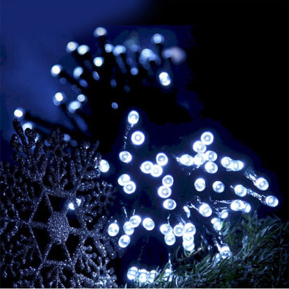 Lichidare de stoc: Decoratiune cu Incarcare Solara, 50 metri, 500 led - Alb Rece