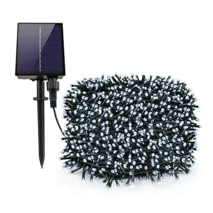 Lichidare de stoc : Decoratiune Solara pentru Exterior IP44, 1000 led-uri, 100m, liniara - Alb Rece