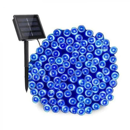 Lichidare de stoc: Decoratiune Solara pentru Exterior IP44, 1000 led-uri, 100m, liniara - Albastru