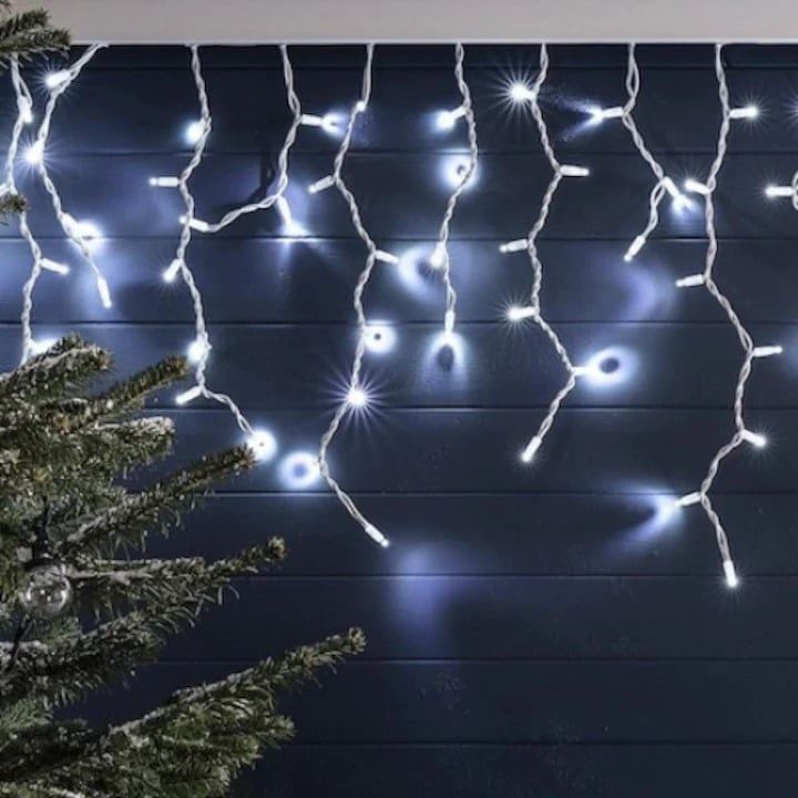 Decoratiune - Franjuri, cu LED-uri Tip Turturi, 12 metri Diverse Culori