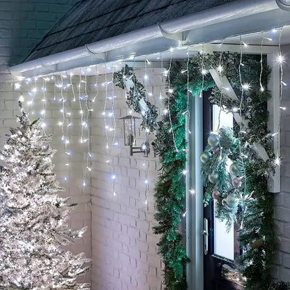 Decoratiune - Franjuri, cu LED-uri Tip Turturi, 12 metri Diverse Culori