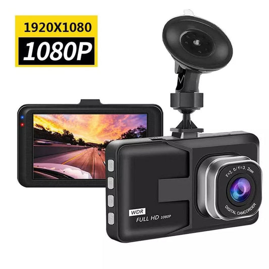Camera Auto DVR Full HD 1080p, Unghi Larg 140°, Senzor G, Înregistrare în Buclă, Suport Card MicroSD până la 32GB, Ecran LCD 3 Inch