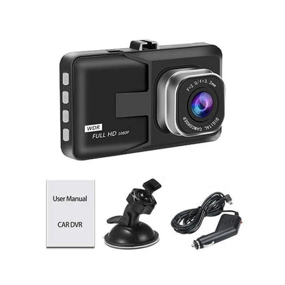 Camera Auto DVR Full HD 1080p, Unghi Larg 140°, Senzor G, Înregistrare în Buclă, Suport Card MicroSD până la 32GB, Ecran LCD 3 Inch