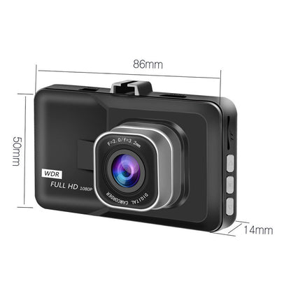 Camera Auto DVR Full HD 1080p, Unghi Larg 140°, Senzor G, Înregistrare în Buclă, Suport Card MicroSD până la 32GB, Ecran LCD 3 Inch