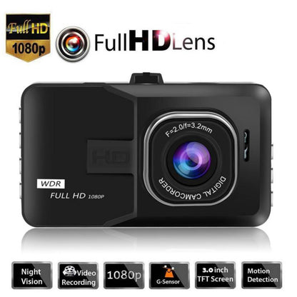 Camera Auto DVR Full HD 1080p, Unghi Larg 140°, Senzor G, Înregistrare în Buclă, Suport Card MicroSD până la 32GB, Ecran LCD 3 Inch