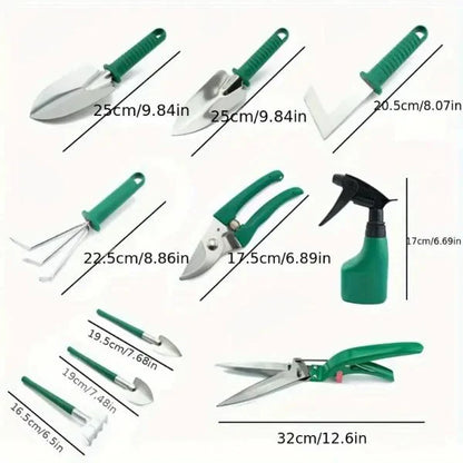 Set profesional de unelte pentru grădinărit – 10 piese esențiale pentru plantare, îngrijire și întreținerea grădinii tale!