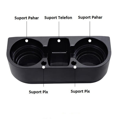 Suport auto pentru depozitare pahare si accesorii Car Valet