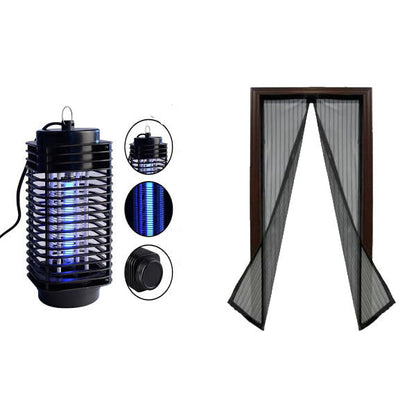Aparat electric UV + Set 2 x perdea magnetica antiinsecte