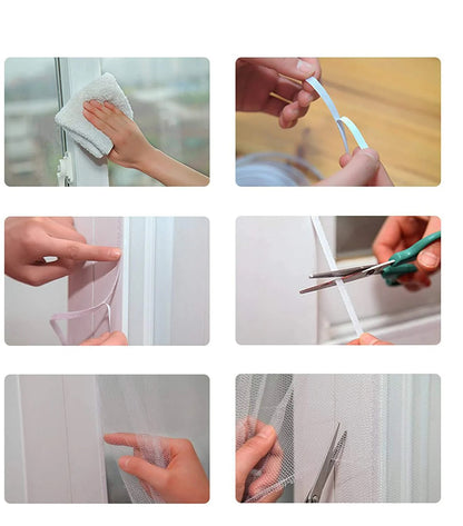 Set 4 plase impotriva insectelor pentru fereastra